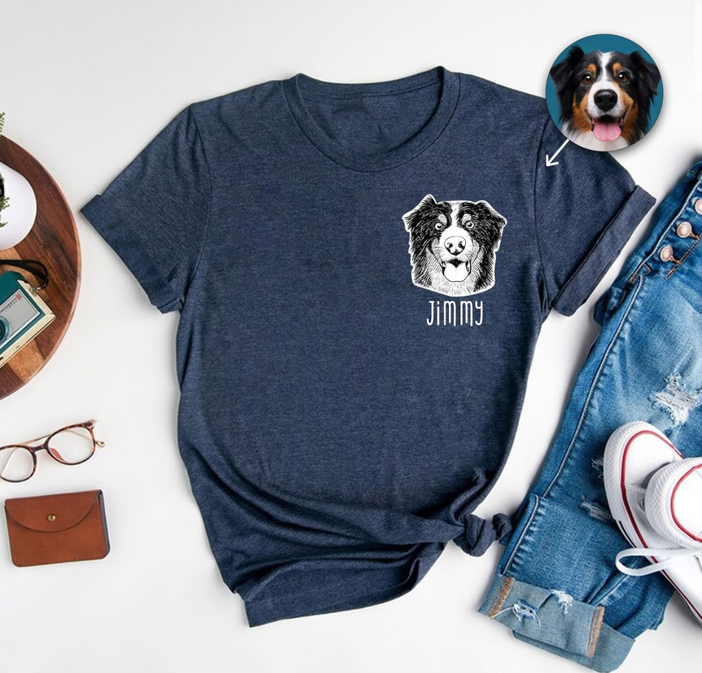 印絵 愛犬・愛猫ペット  写真オーダーメイドＴシャツ