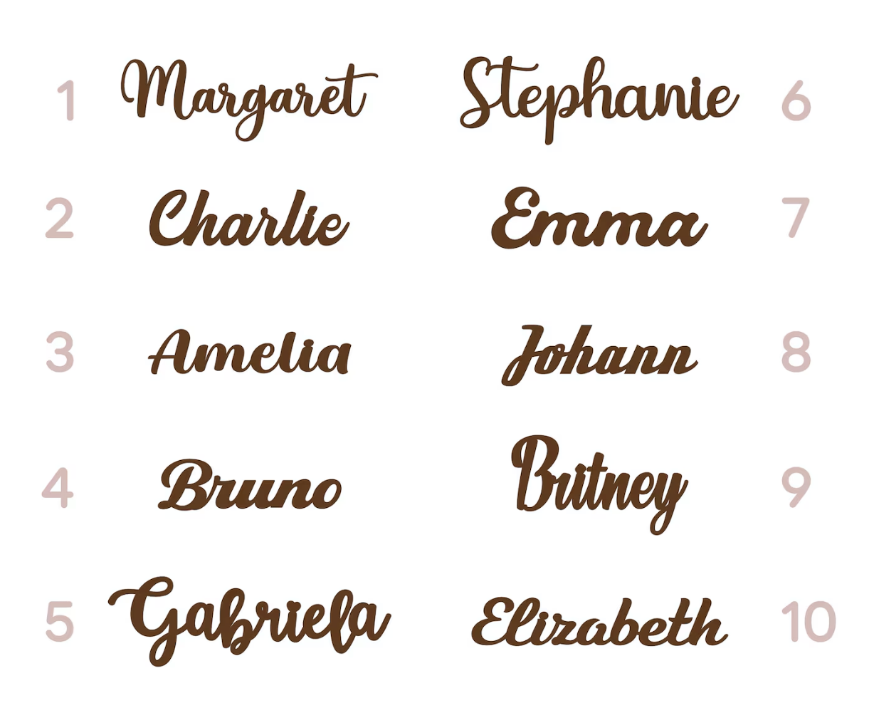 キッズネームカットアウト木製ネームサイン