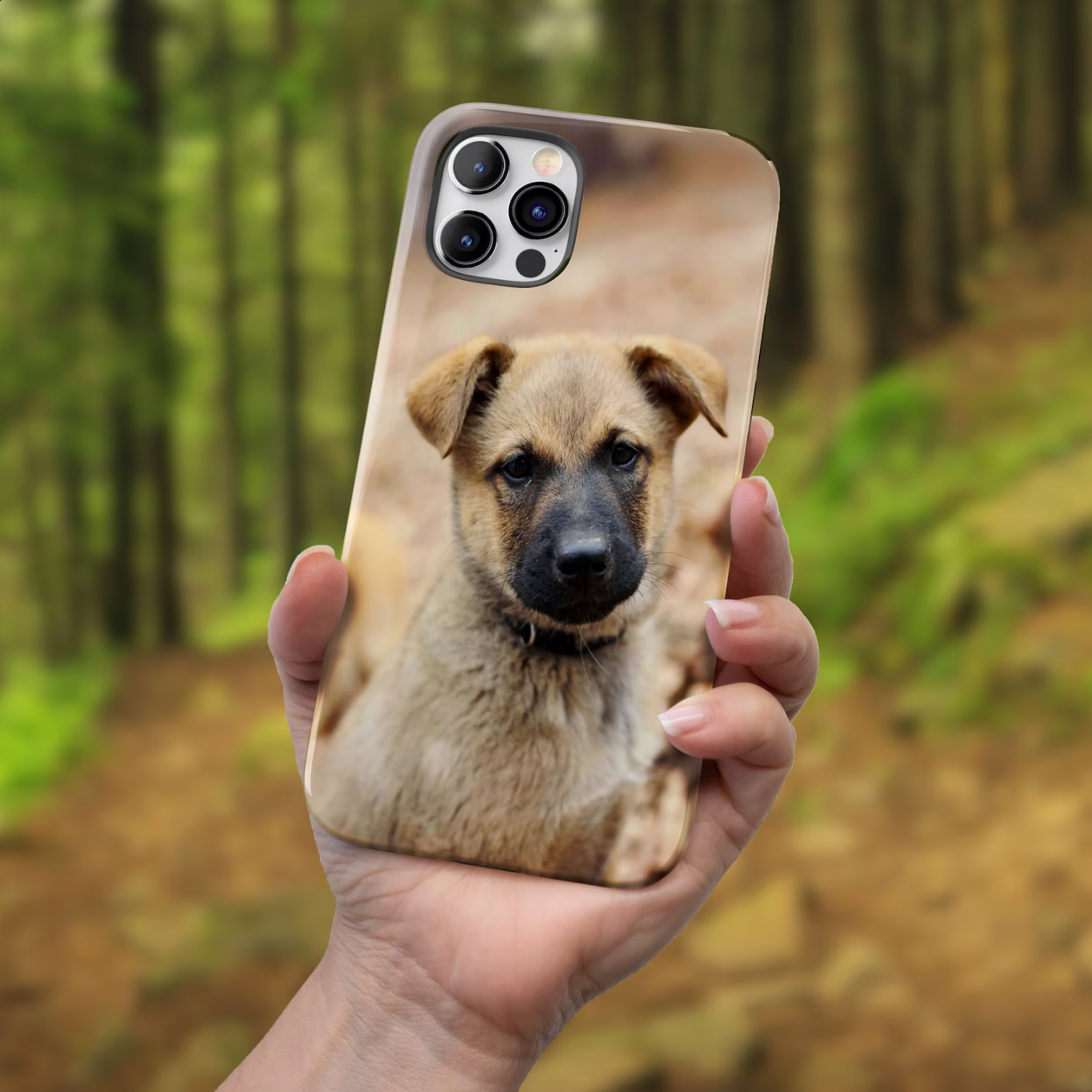 カスタマイズされたペットアバター携帯電話ケース iPhone 頑丈なカスタム写真入り