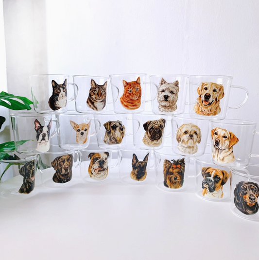 New Arrival！犬 猫 ペット 名入れ 写真 ロックグラス オーダーメイド