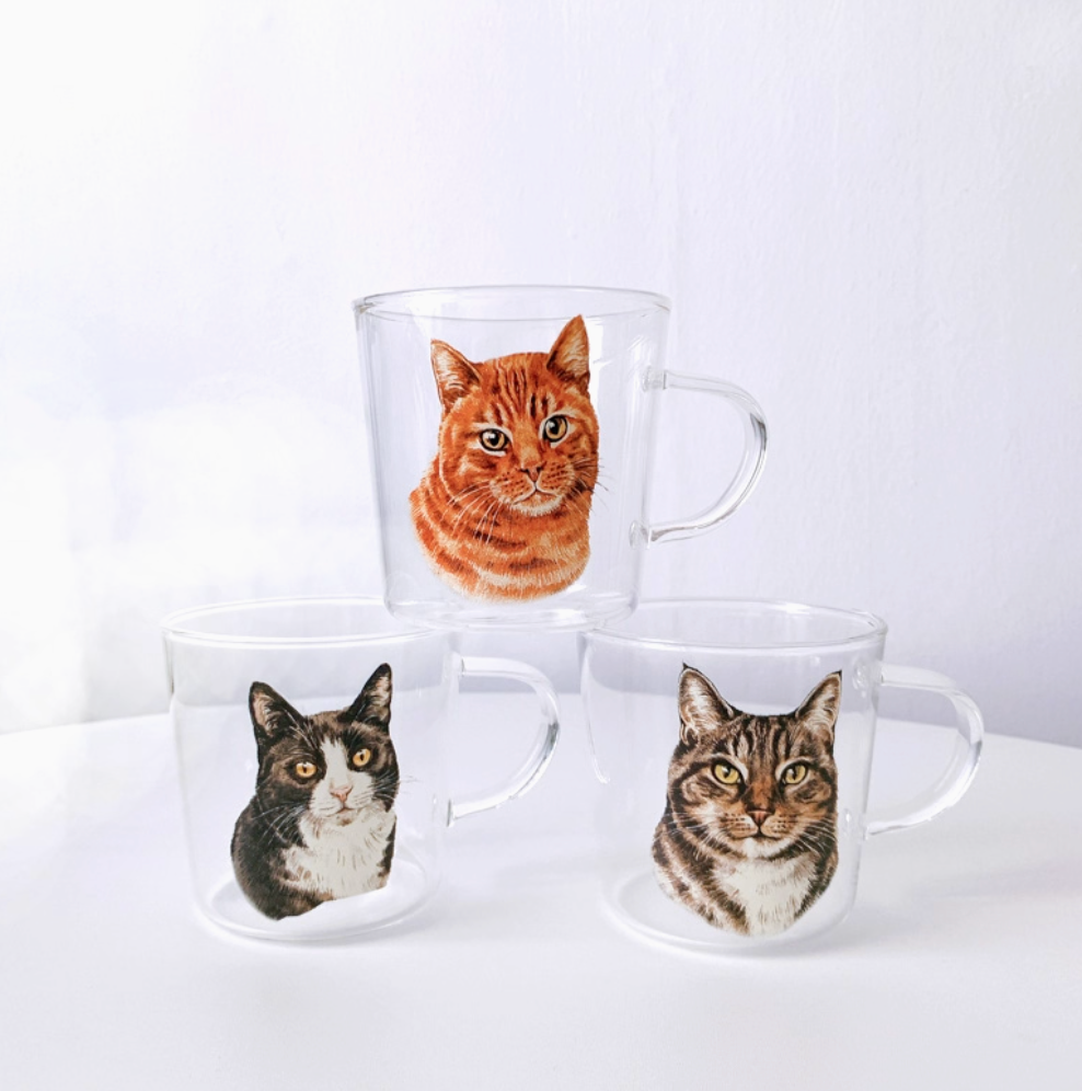 New Arrival！犬 猫 ペット 名入れ 写真 ロックグラス オーダーメイド