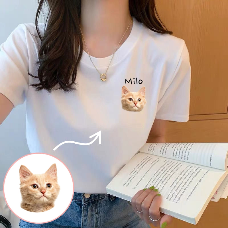 New Arrival! 印絵 愛犬・愛猫ペット カラー写真オーダーメイドＴシャツ - Fallook