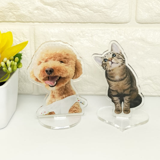 アクリルスタンドカスタム透明装飾お土産誕生日プレゼントペット猫犬キーホルダーアニメキャラクター漫画