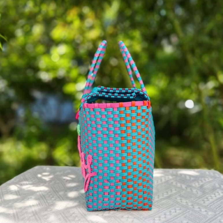 【オーダーメイド】名入れ　バスケット　ハンドバッグ｜手作り　カゴバッグ｜誕生日　プレゼント - Fallook