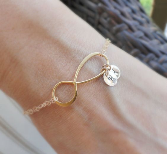 魅力的なパーソナライズ「Infinity」ブレスレット - Fallook