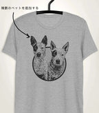 犬·猫 ペットの写真 アバター を入れたカスタマイズされた Ｔシャツ 大きなアバター 大きなアバター - Fallook