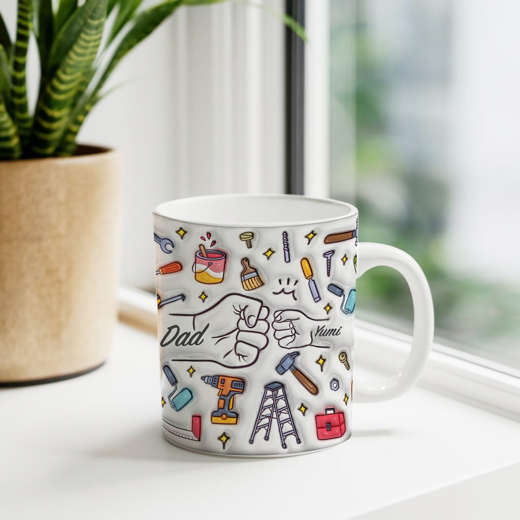 パーソナライズされたカスタム名 3D 膨張効果プリントマグパーム デコレーションシリーズ - Fallook