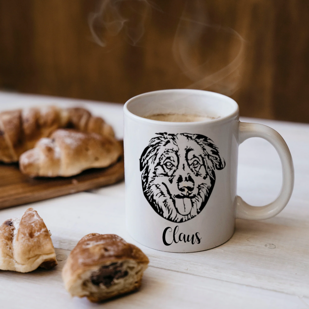 印絵♡愛犬・愛猫ペット・うちの子の写真オーダーメイドマグカップ·白いマグカップ - Fallook