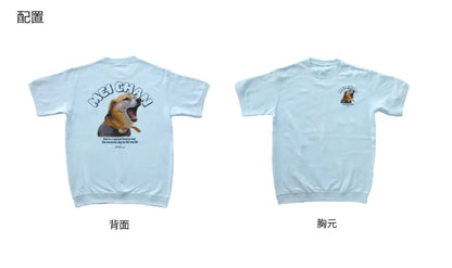 印絵 愛犬・愛猫ペット  カラー写真オーダーメイドＴシャツ 両面印刷｜肩落としTシャツ