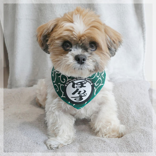 名前入り ペット用バンダナ からくさ模様・バンダナ のスタイル - Fallook