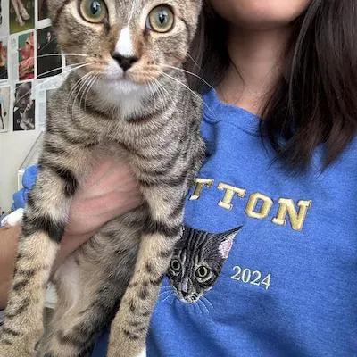 ❤️カスタマイズペット写真トレーナー 繊細な刺繡