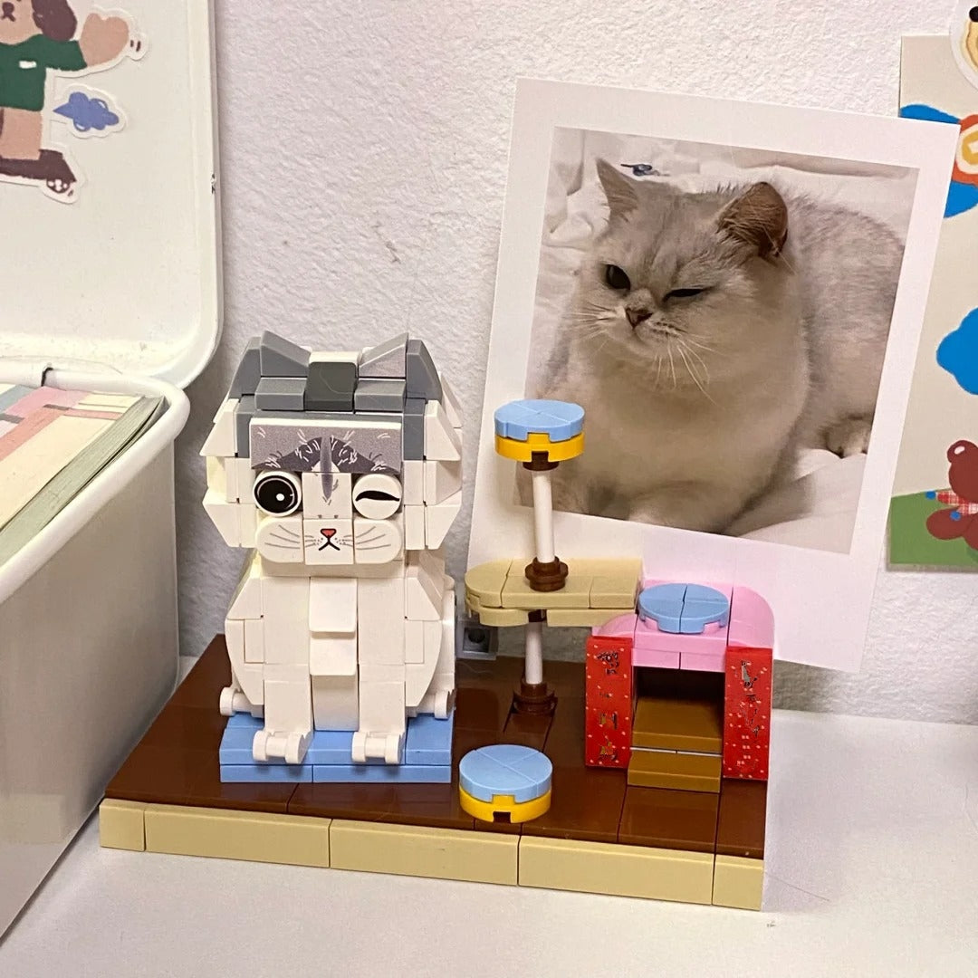 1匹 カスタムペット粒子ブロックフィギュア デラックスエディション - Fallook