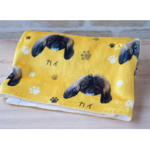 カスタムフォトブランケット-ペットの写真や名入れ可能なフリース毛布ギフト - Fallook