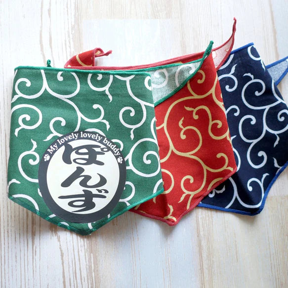 名前入り ペット用バンダナ からくさ模様・バンダナ のスタイル - Fallook