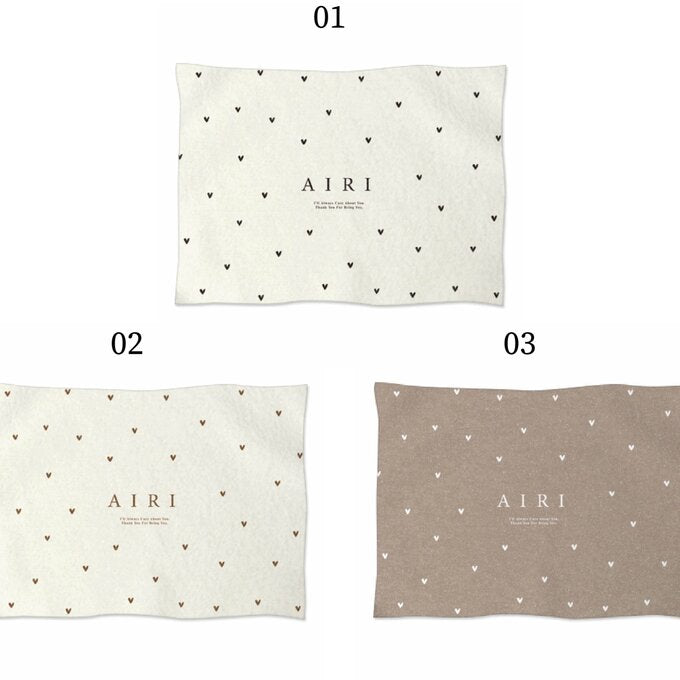 出産祝いに名前入り大判ブランケット★Heart★ - Fallook