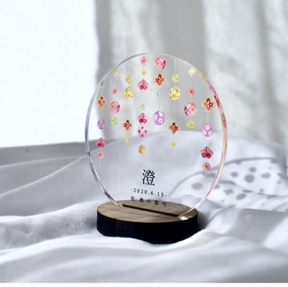 【アクリル名前札】お正月｜ひな祭り｜命名書｜ひな祭り アクリル  コンパクト おしゃれ 初節句 お祝い  出産祝い ひなまつり 飾り かわいい 今どき tsurushi