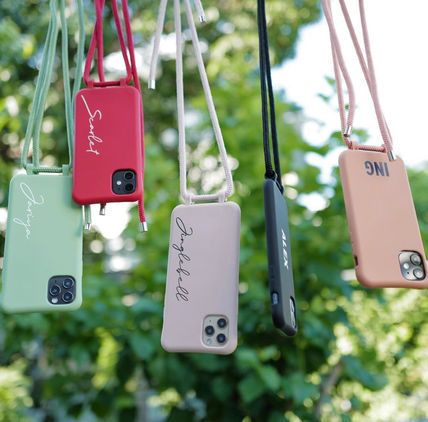 6色展開☆ストラップ付き名前が入れられるIPHONEケース - Fallook