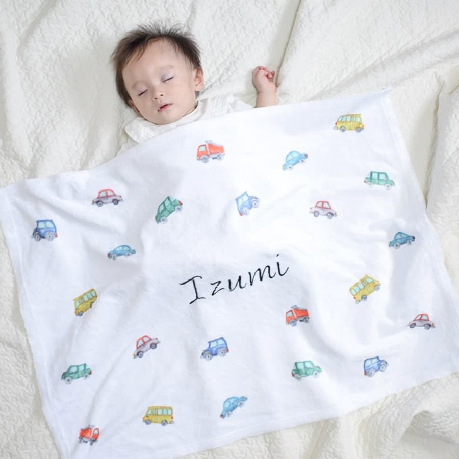 名前入りブランケット クッカタルハ 車シリーズ 名前の周りに - Fallook