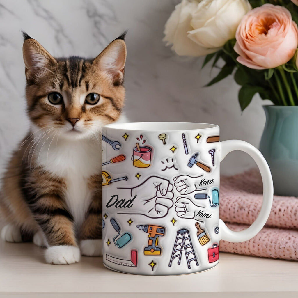 パーソナライズされたカスタム名 3D 膨張効果プリントマグパーム デコレーションシリーズ - Fallook