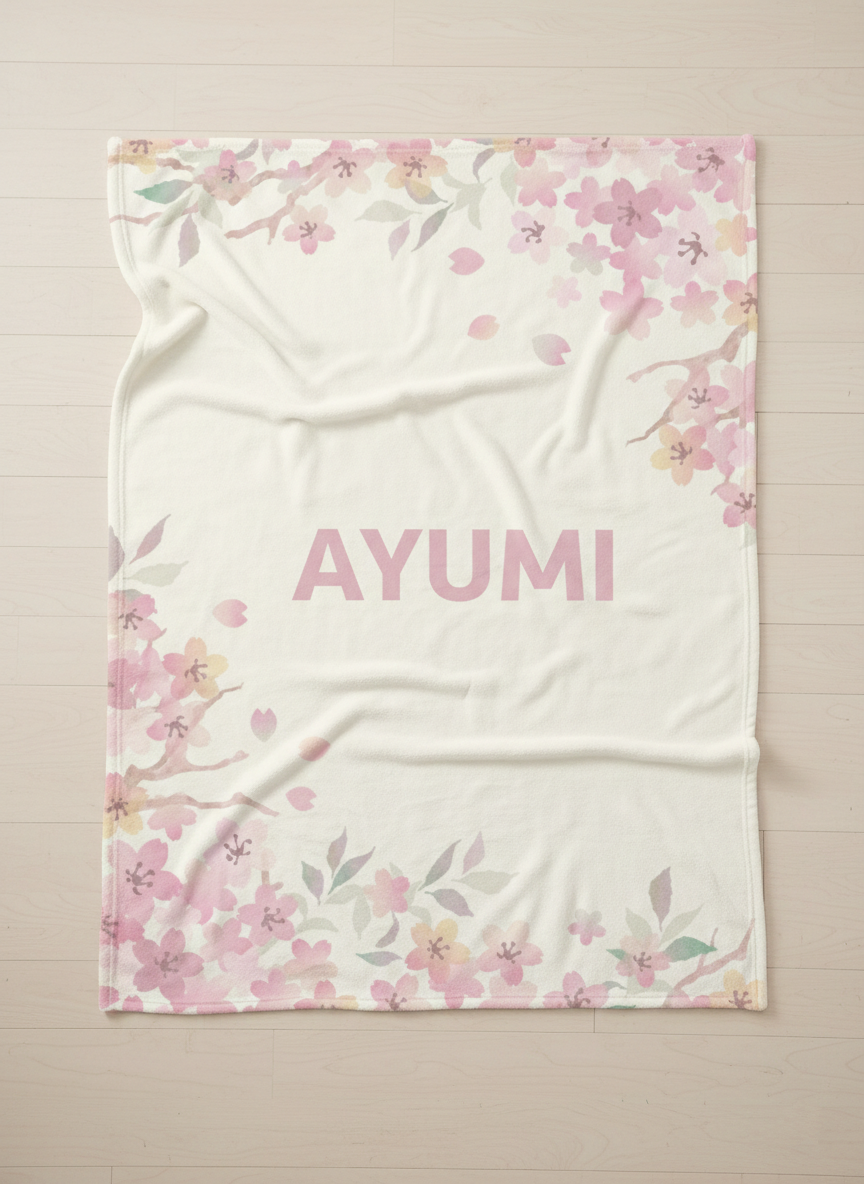 2026新作！名入れ＆生年月日入り ベビーブランケット 02