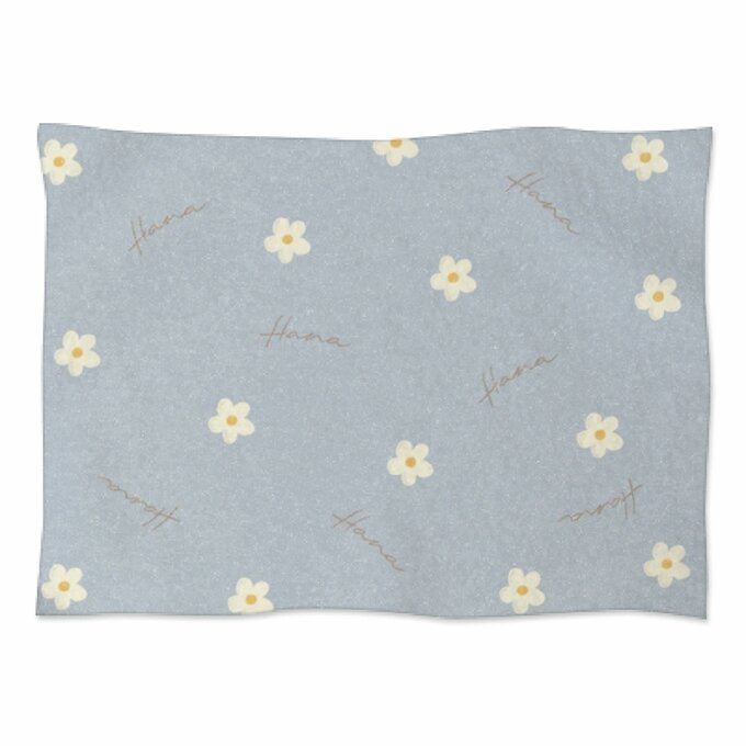 出産祝いに名前入り大判ブランケット★花柄（全2色）★ - Fallook