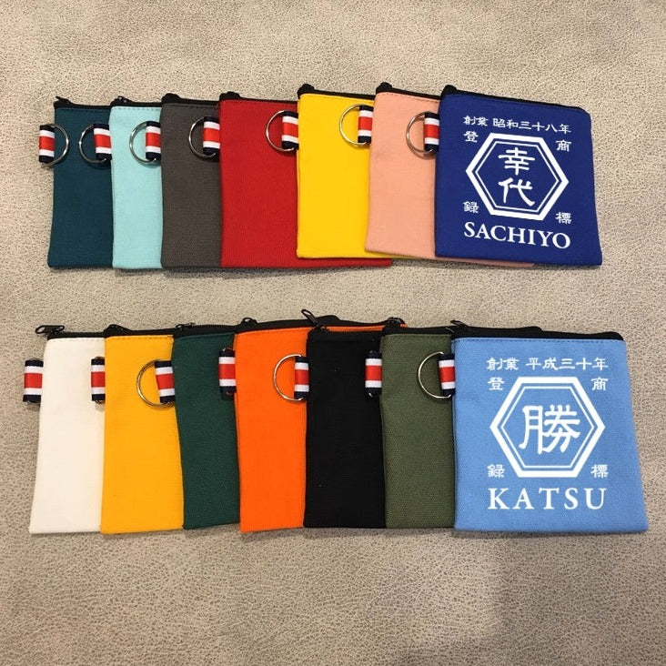 名前入り☆商店風☆小銭収納バッグ 四角 - Fallook