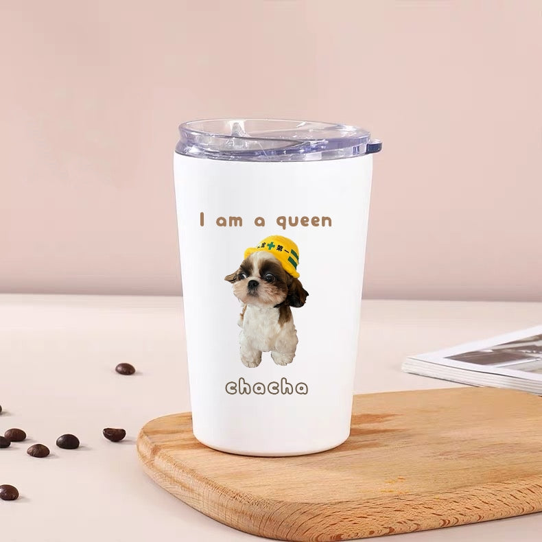 うちの子デザイン♡オリジナルタンブラー（ステンレスサーモ） ♥プレゼントに♥犬　猫　うさぎOK - Fallook