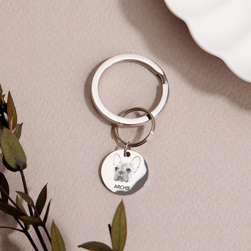 Original key ring made from a photo (from 1 plate)