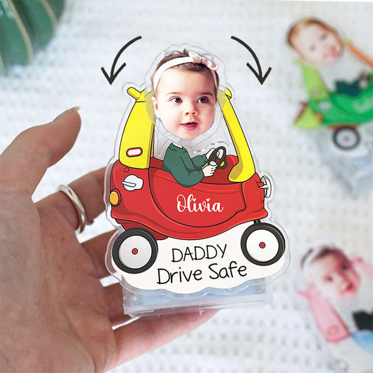 安全運転パパ 父の日ギフト 子供の顔のノッキングフィギュアギフト