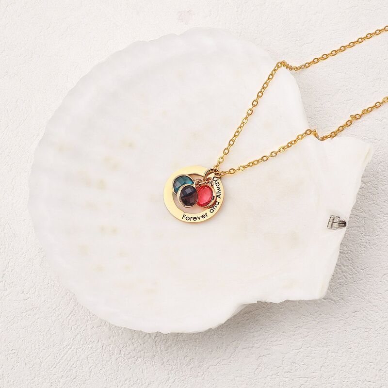 Birth Stone 誕生石 メッセージ刻印 ネックレス オリジナル