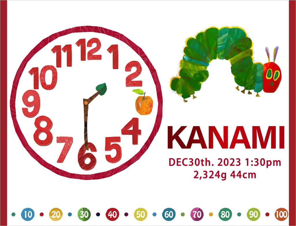 絵本テイストが大人気です!名前入りの絵本柄ブランケットです｜時計 - Fallook