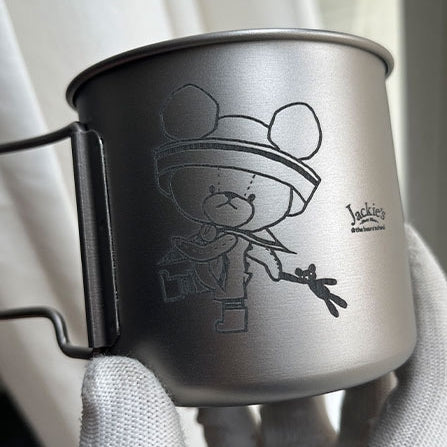 カスタム刻印されたチタンカップ 登山 釣り お祝い 御祝 - Fallook