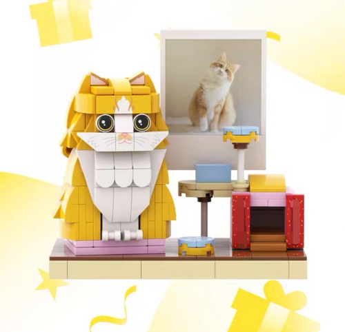 1匹 カスタムペット粒子ブロックフィギュア デラックスエディション - Fallook