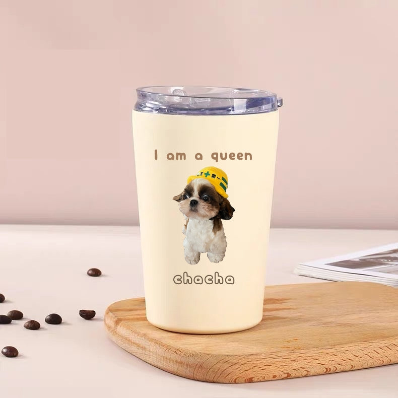 うちの子デザイン♡オリジナルタンブラー（ステンレスサーモ） ♥プレゼントに♥犬　猫　うさぎOK - Fallook