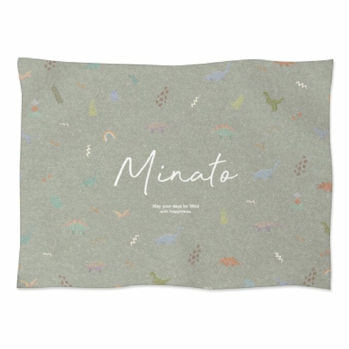 出産祝いに名前入り大判ブランケット★恐竜コレクション★ - Fallook