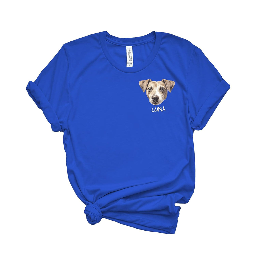 犬·猫 ペットの写真 アバター を入れたカスタマイズされた Ｔシャツ 大きなアバター カラフル - Fallook