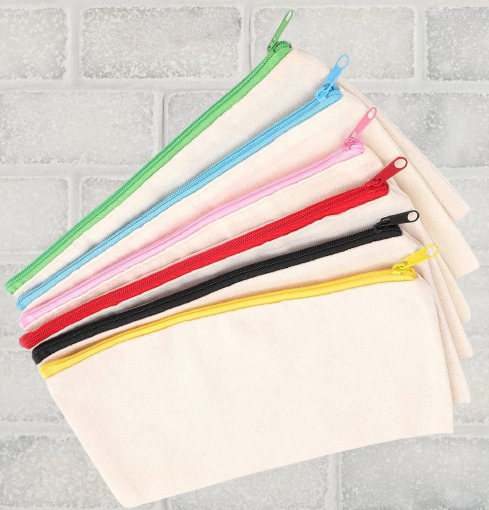 🐶🐱イメージがプリントされたカラフルなジッパーペンケース化粧品袋 - Fallook