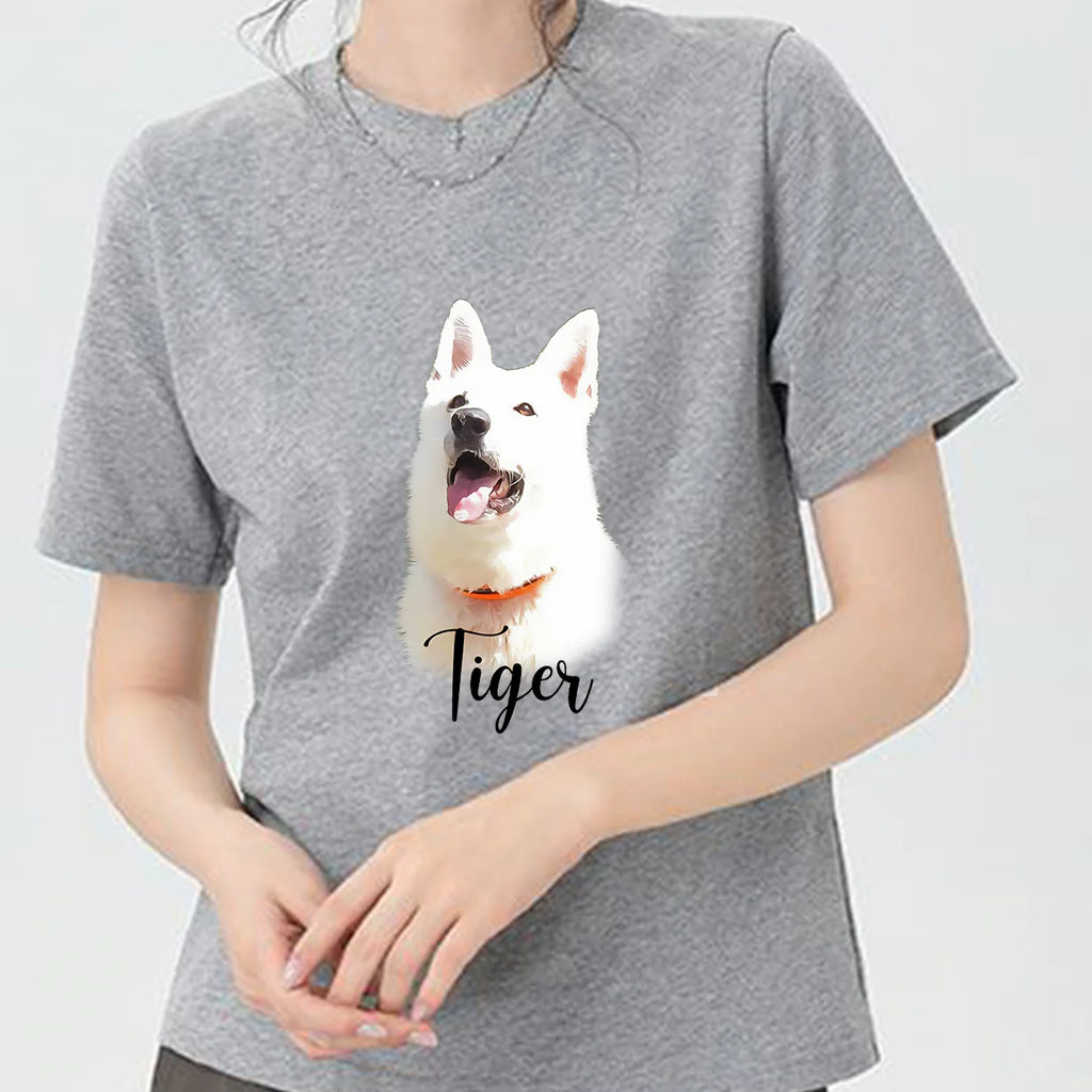 印絵 愛犬・愛猫ペット  カラー写真オーダーメイドＴシャツ