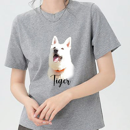印絵 愛犬・愛猫ペット  カラー写真オーダーメイドＴシャツ