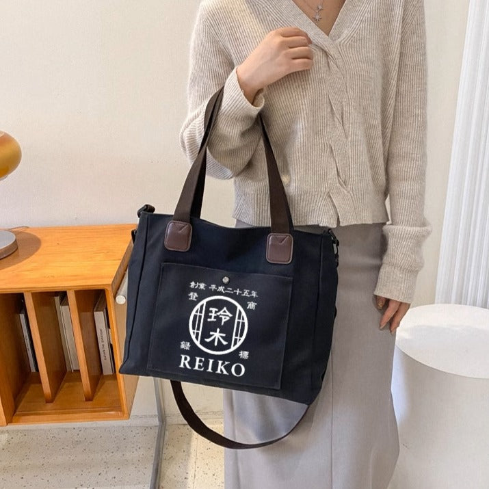 NEW ARRIVAL! オリジナルカスタマイズ【商店風】上質トート 斜めがけ 2way キャンバスバッグ - Fallook