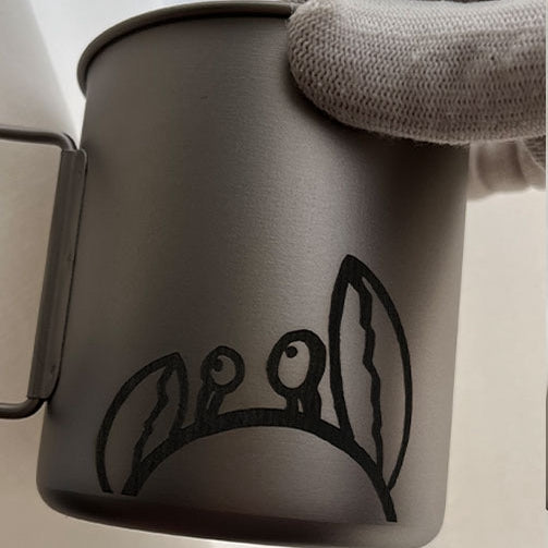 カスタム刻印されたチタンカップ 登山 釣り お祝い 御祝 - Fallook