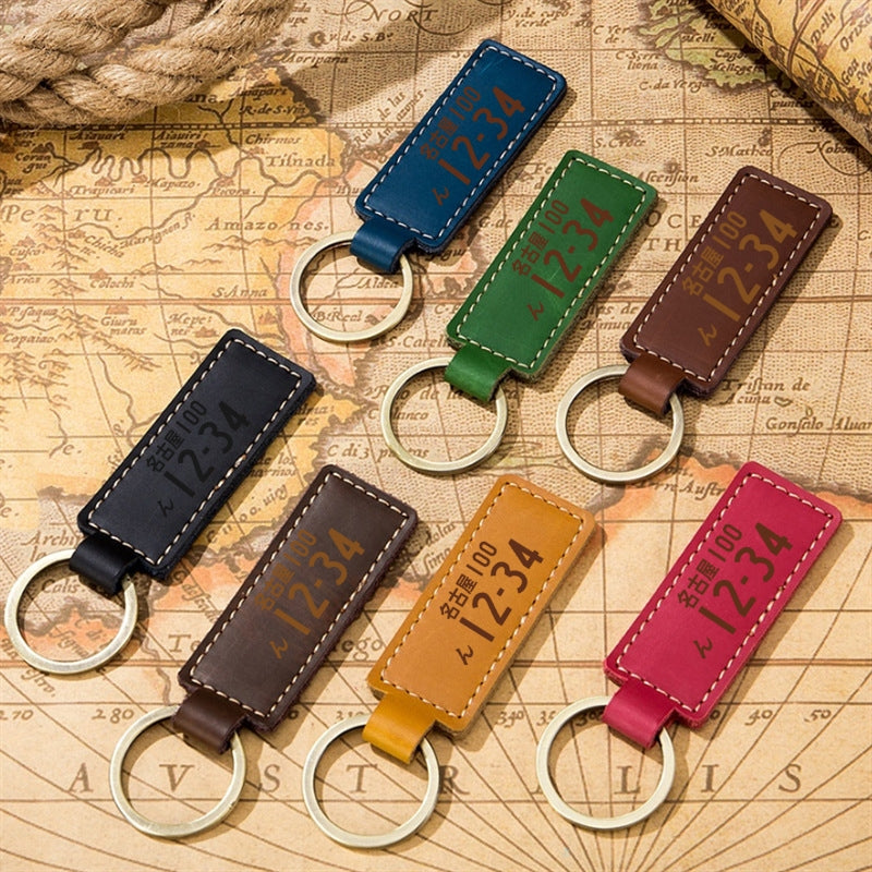 オリジナル レザー記念キーホルダー・刻印無料 - Fallook