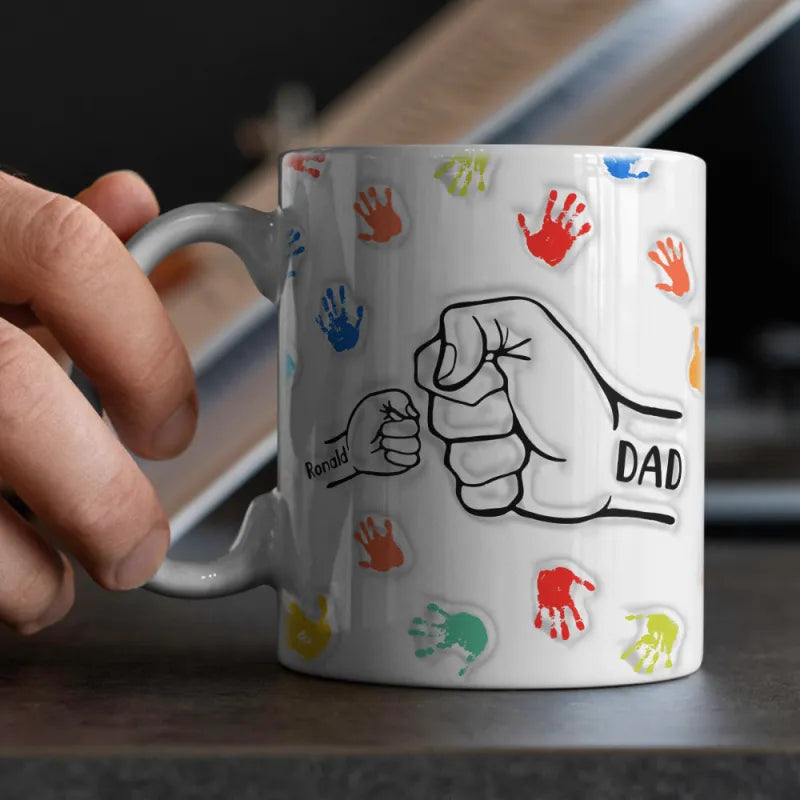 パーソナライズされたカスタム名 3D 膨張効果プリントマグパーム 手のひら - Fallook