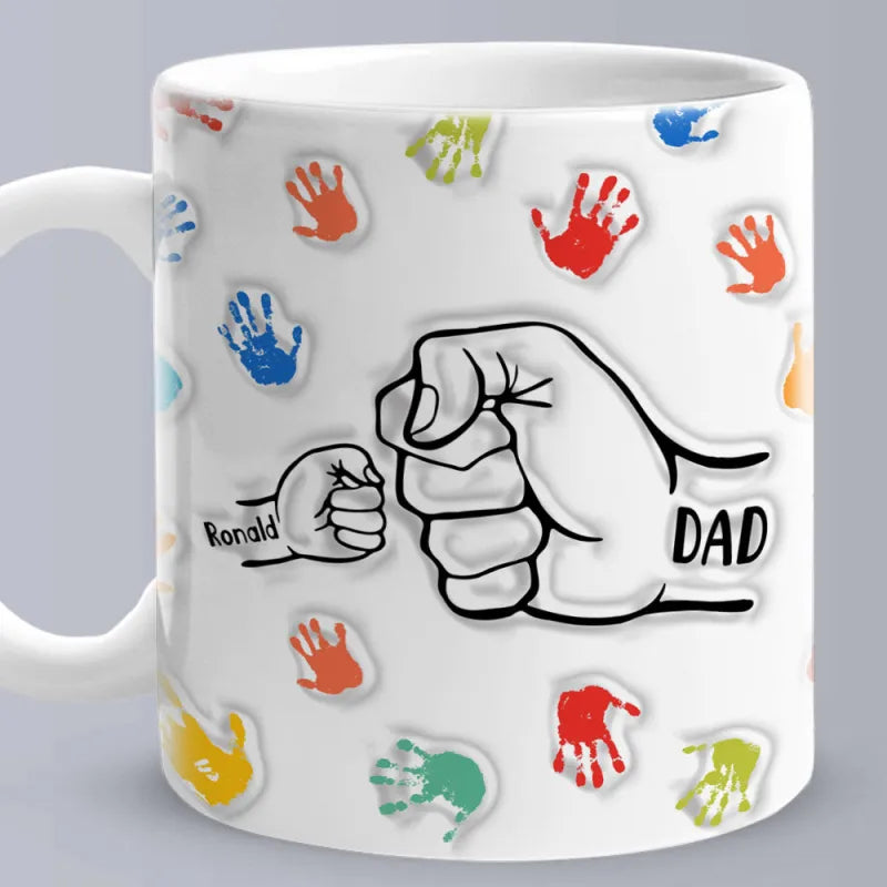 パーソナライズされたカスタム名 3D 膨張効果プリントマグパーム 手のひら - Fallook