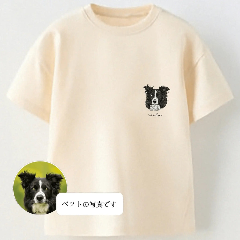印絵 愛犬・愛猫ペット  写真オーダーメイドＴシャツ 似颜绘
