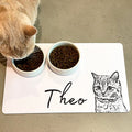 カスタムペットマット - ペットの写真 + 名前 - Fallook