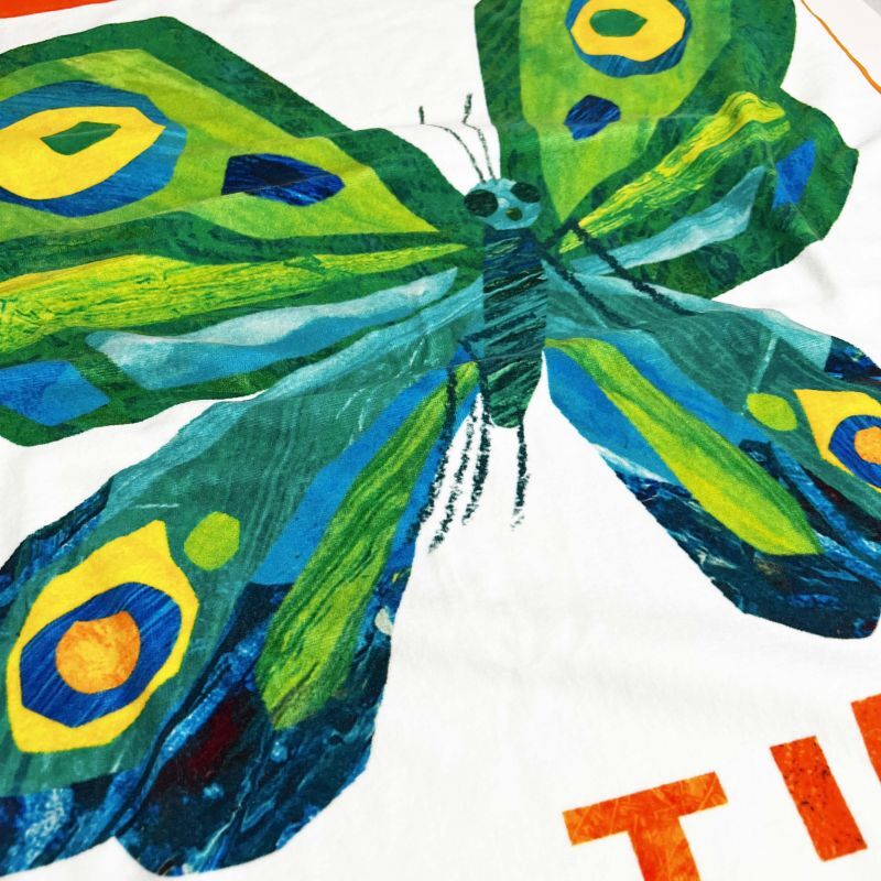絵本テイストが大人気です!名前入りの絵本柄ブランケットです｜緑の花 - Fallook
