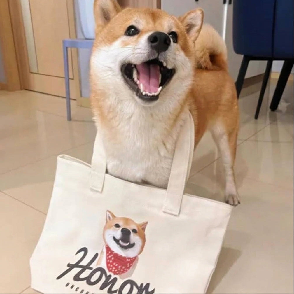 カスタマイズされたペットパターンのトートバッグキャンバスバッグ