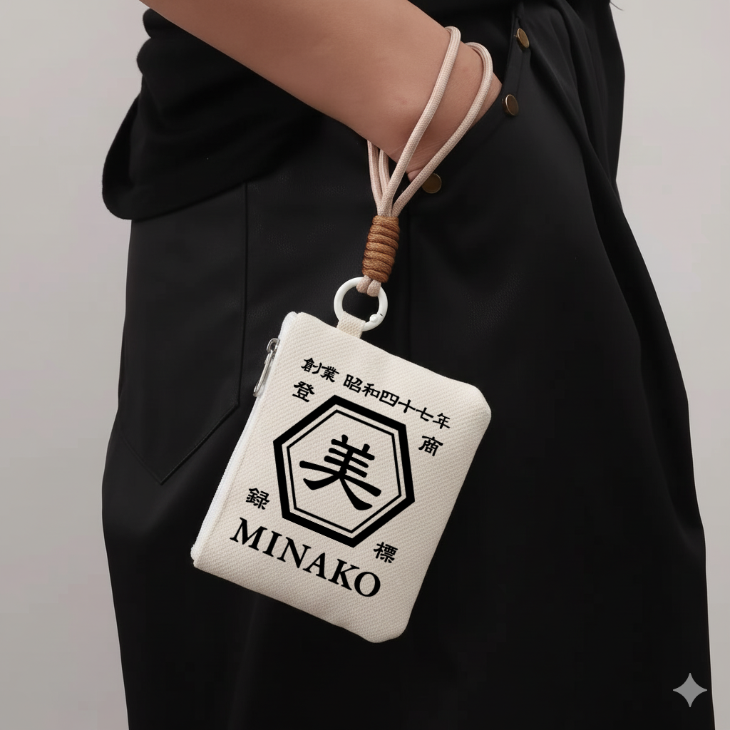 NEW ARRIVAL! 【カスタムオーダー】リストレットポーチ・斜めがけバッグ・スマホポーチ 携帯電話ポーチ☆商店風☆