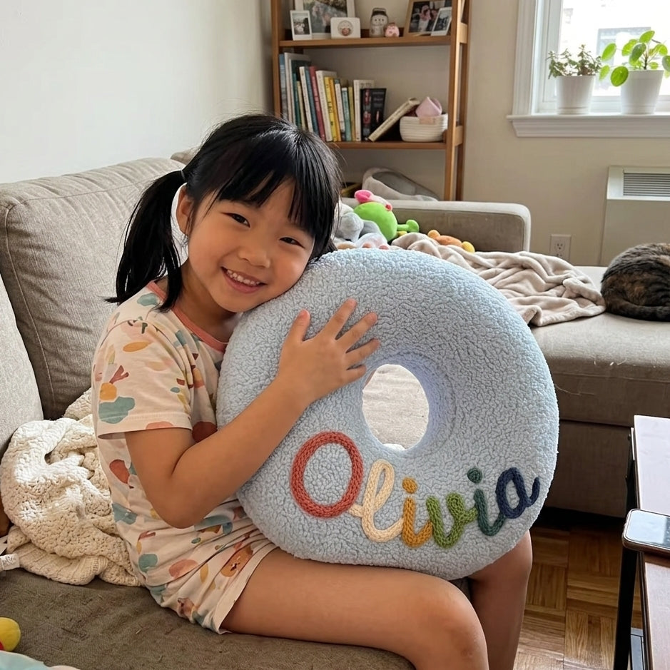 【写真＆お名前で作る】アルファベット クッション 🐾 イニシャルレター抱き枕